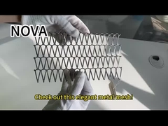 キャビネットのためのひだを付けられたステンレス鋼の316装飾的な金網