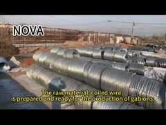 ガビオンボックス 石のバスケット 熱浸し ガバニゼーション 亜鉛金属ワイヤ網 川保護用