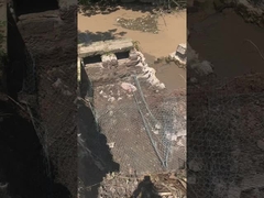 多層織りガビオン - 安定性を高める複合物 (鋼材+地質繊維)