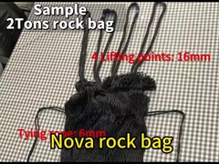 2 トンもの岩袋フィルタ装置 川管理および一時的な建設作業