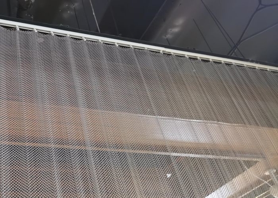 建築金属によって編まれる金属のコイルの飾り布の装飾的な金属の網のカーテン