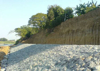 六角形の編まれた溶接された網Gabions/鋼線の石のマットレスの構造