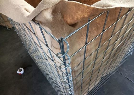 75x75mm 6.0mm 軍事防御壁 溶接砂で満たされた壁 洪水対策 簡単に設置