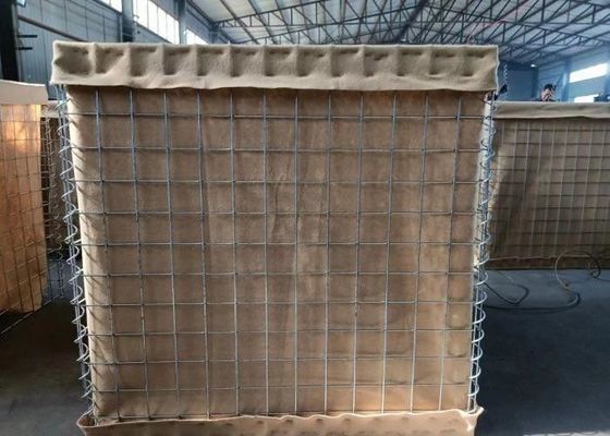 安全と景観設計 簡単に溶接されたガビオンボックス 軍事防御壁 76.2 × 76.2mm 4.0mm