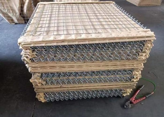 防護用軍事砂壁 75x75mm PP布材で