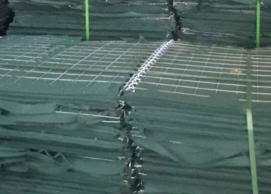 重用軍用砂障壁 4.0mmワイヤーメッシュガルファンコーティング完成結合ピンを含む