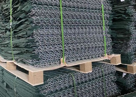 重用軍用砂障壁 4.0mmワイヤーメッシュガルファンコーティング完成結合ピンを含む