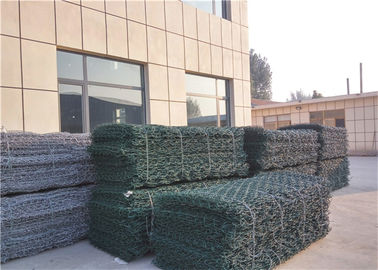 プラスチック ポリ塩化ビニールはGabion/鋼鉄二重歪んだ六角形の金網箱に塗りました